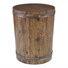  25327 - Ceylon Wine Barrel Side Table